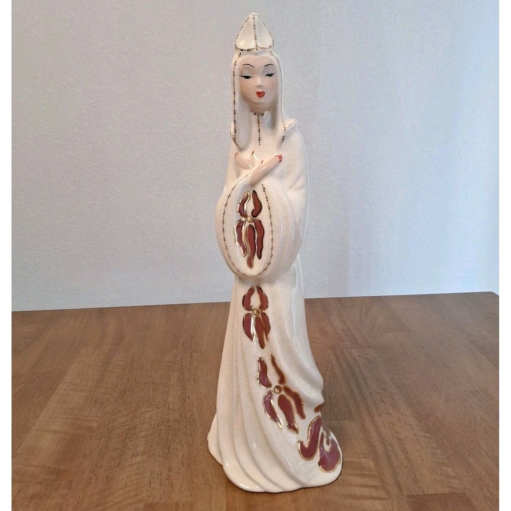 RARE Early JOSEF 18" Muriel Of CalifornIa Porcelain Ceramic Lady Figurine Figure
